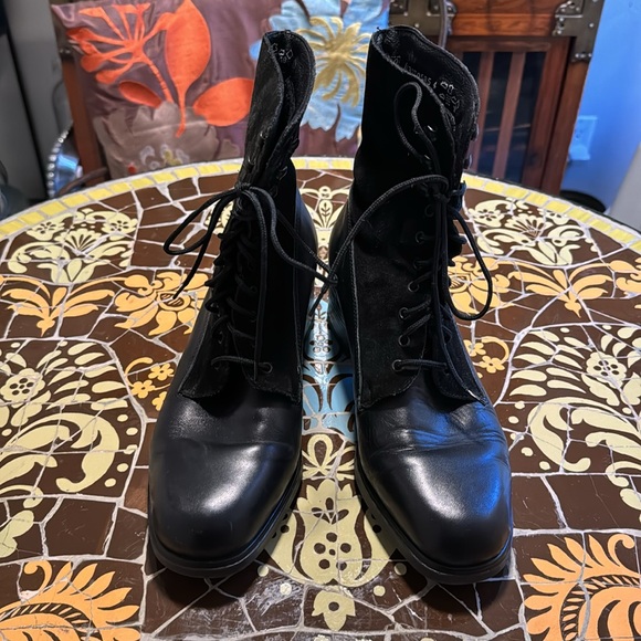 RIEKER LACE UP LEATHER BOOT Sz:39 - Picture 3 of 8